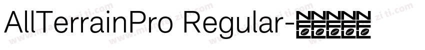 AllTerrainPro Regular字体转换